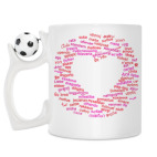 Кружка с футбольным мячиком