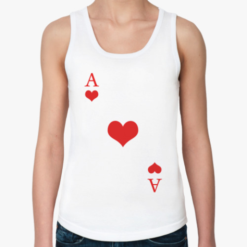 Женская майка с принтом Ace