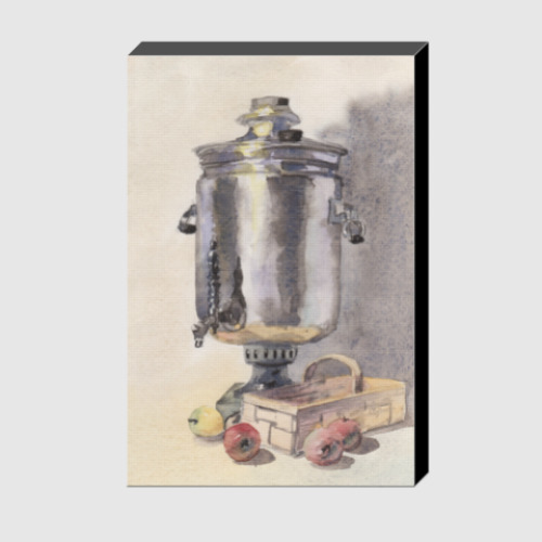 Холст с принтом Натюрморт с самоваром