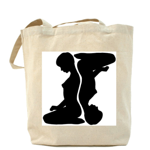 Сумка шоппер с принтом Двое.Люди.