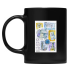 Кружка цветная UV-DTF