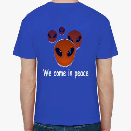 Футболка с принтом Мы пришли с миром