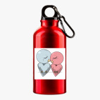 Металлическая бутылка 400 мл UV-DTF