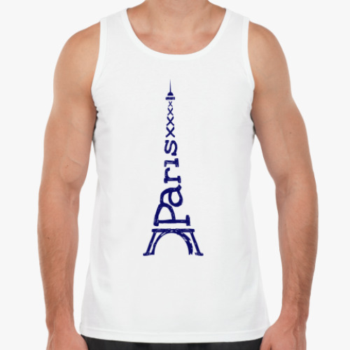 Майка с принтом Эйфелева башня