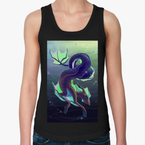 Женская майка с принтом Козерог