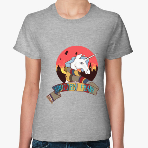 Женская футболка Рождественский Единорог в стиле Доктора Кто