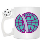 Кружка с футбольным мячиком