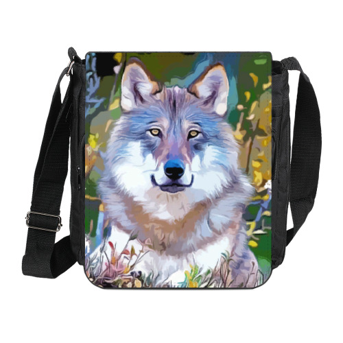 Сумка на плечо (мини-планшет) Волк