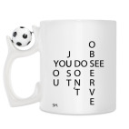 Кружка с футбольным мячиком