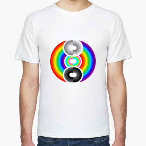 Футболка с принтом Improved Rainbow