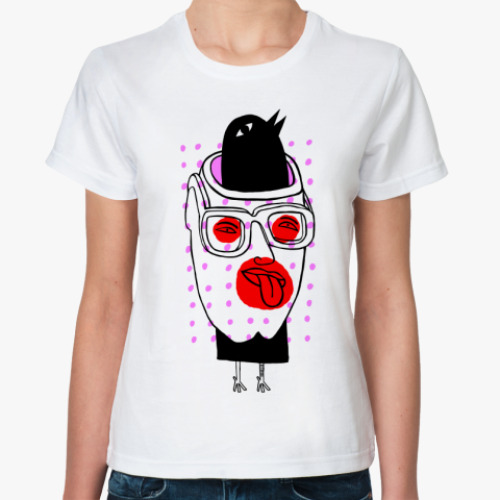 Классическая футболка с принтом coco face