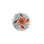 Значок 25 мм Рыбы-калейдоскоп