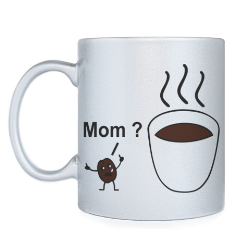 Кружка с принтом Mom ? Мам?