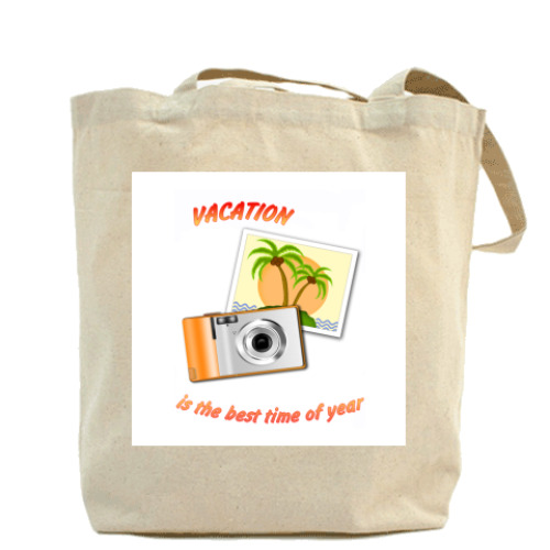 Сумка шоппер с принтом Отпуск