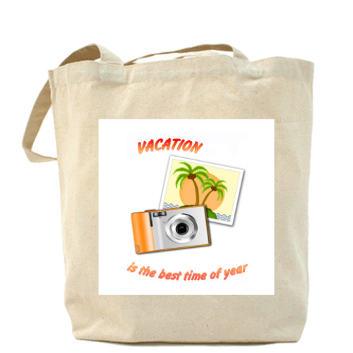 Сумка шоппер с принтом Отпуск
