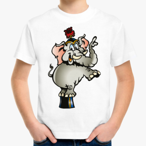 Детская футболка с принтом 'Слон'