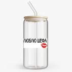 Банка с бамбуковой крышкой