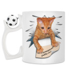 Кружка с футбольным мячиком