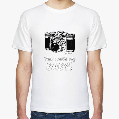 Футболка с принтом Yes, that's my baby!