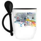 Кружка с ложкой