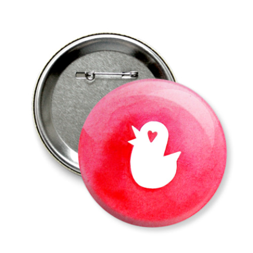 Значок 58мм Love birdie