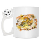 Кружка с футбольным мячиком