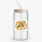 Банка с бамбуковой крышкой