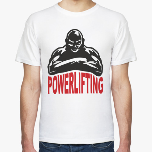 Футболка с принтом Powerlifting