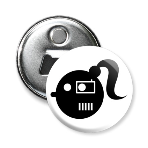 Магнит-открывашка с принтом Lomogirl