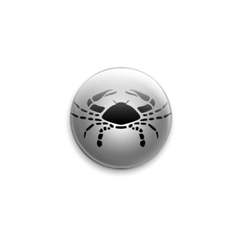 Значок 25мм Рак