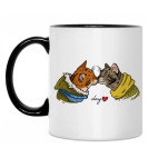 Кружка двухцветная