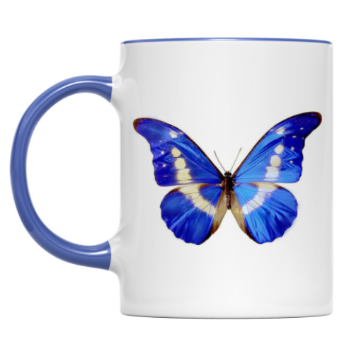 Кружка с принтом  бабочка