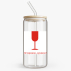 Банка с бамбуковой крышкой