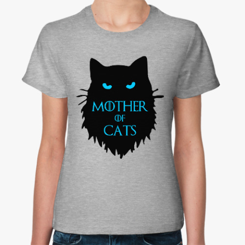 Женская футболка Mother of cats