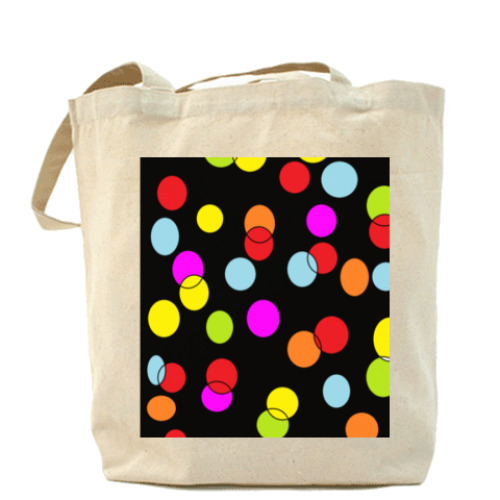 Сумка шоппер с принтом "Пузыри"