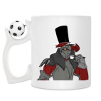 Кружка с футбольным мячиком