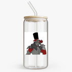 Банка с бамбуковой крышкой