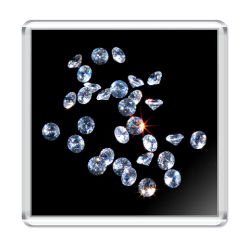 Магнит с принтом  Бриллианты