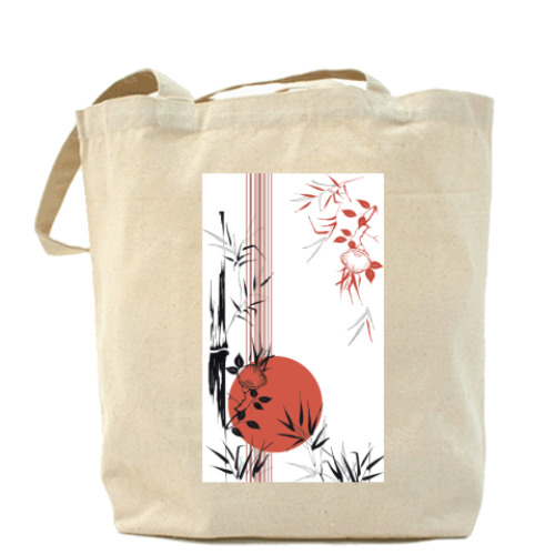 Сумка шоппер с принтом Япония