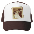 Кепка Trucker (коричневая) Монстр Франкенштейна и невеста