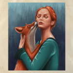 Девушка с лисой