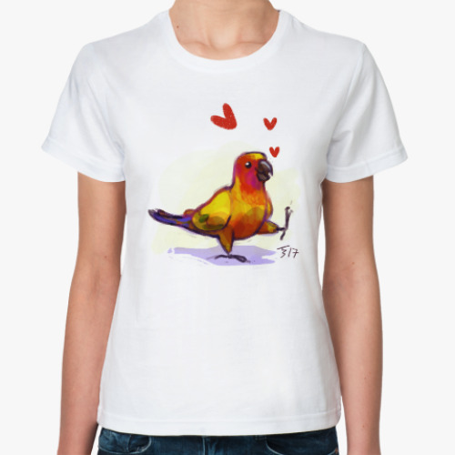 Классическая футболка Попугайчик