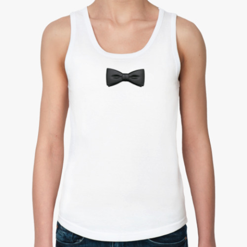 Женская майка с принтом Classic bow-tie