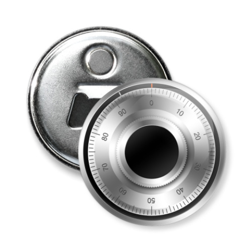 Магнит-открывашка с принтом Сейфовый замок ver.1