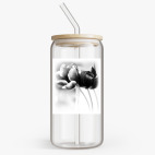 Банка с бамбуковой крышкой