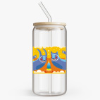 Банка с бамбуковой крышкой