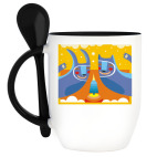 Кружка с ложкой