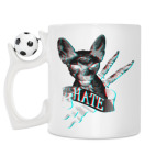 Кружка с футбольным мячиком