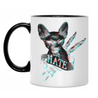 'Hate everything' Кот сфинкс, ножи, new school