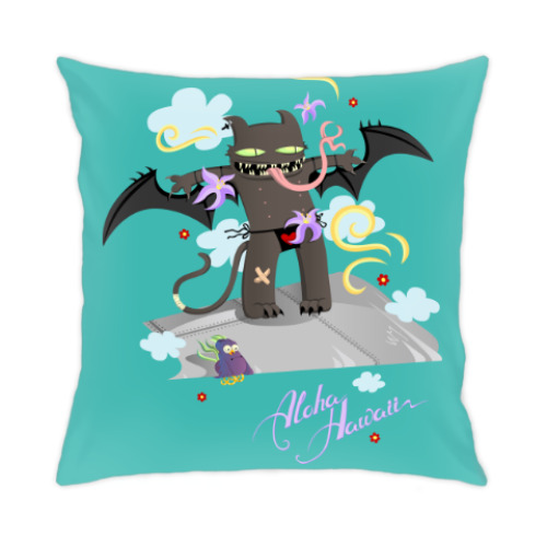 Подушка с принтом На Гавайи